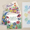 3PCS Wildflowers Coloring Book Set Mindfulness Art Books for Adults 