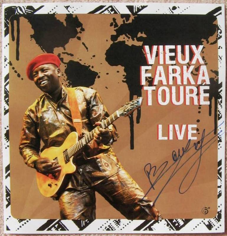 Signed VIEUX FARKA TOURE POSTER In-Person w/ proof Autograph Live