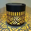 Decorative Solar Mandala Lights Waterproof Solar Powered Deck Step Wall Lights for Garden Post Patio Backyard Yard Decor