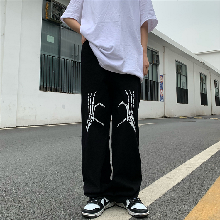 Street Skeleton Jeans