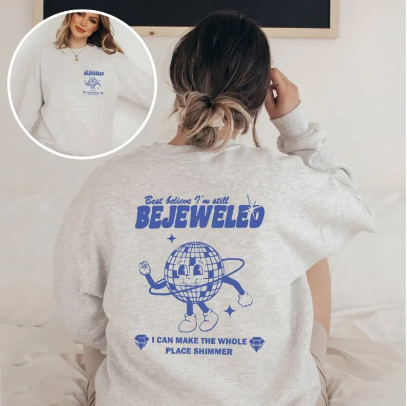 Taylor Swift Midnights Double Print Gildan 18000 Sweatshirt