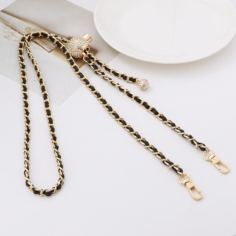 5 Pieces Alloy Solid Color Bag Chain Bag Straps
