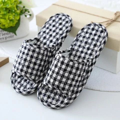 Pure Cotton Fabric Cloth Bottom Cloth Slippers Wood Floor Floor Tiles Mute Indoor Soft Bottom Female Home Home Four Seasons
