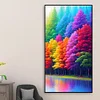 Diamond Painting-DIY Full Round Drill Rainbow Forest(70*40 CM)