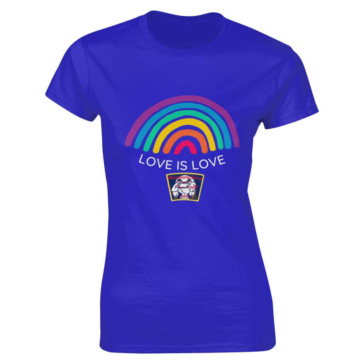Minnesota Twins Love is Love Pride Rainbow Women's Classic-Fit T-Shirt