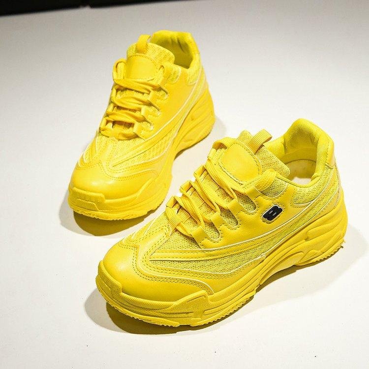 Candy-Colored Breathable Casual Sneakers