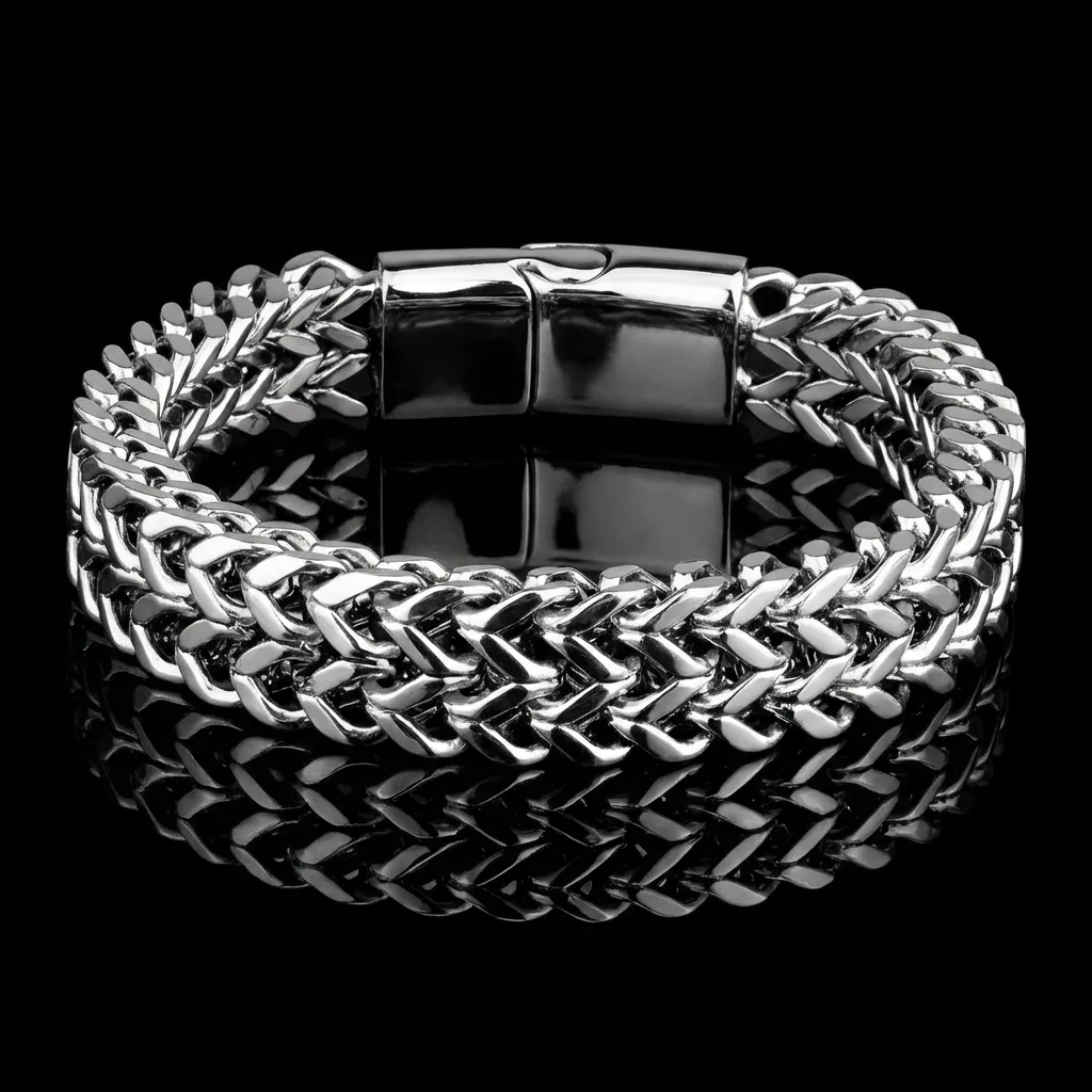 The Vanguard | Double-Row Braided Stainless Steel Keel Bracelet