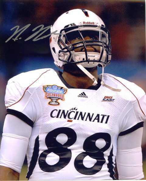 Adrian Robinson Cincinnati Bear Cats NY Giants Autographed Signed 8x10 Photo Poster painting CFS