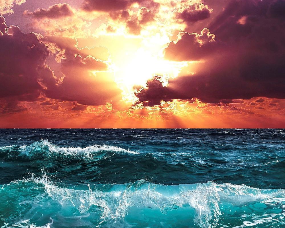 

Ocean Sunset – Paint By Numbers - 40*50CM, 501 Original