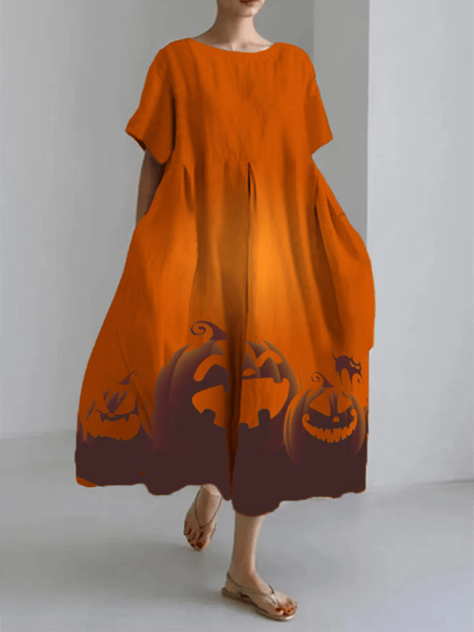 Halloween Fun Pumpkin Dress