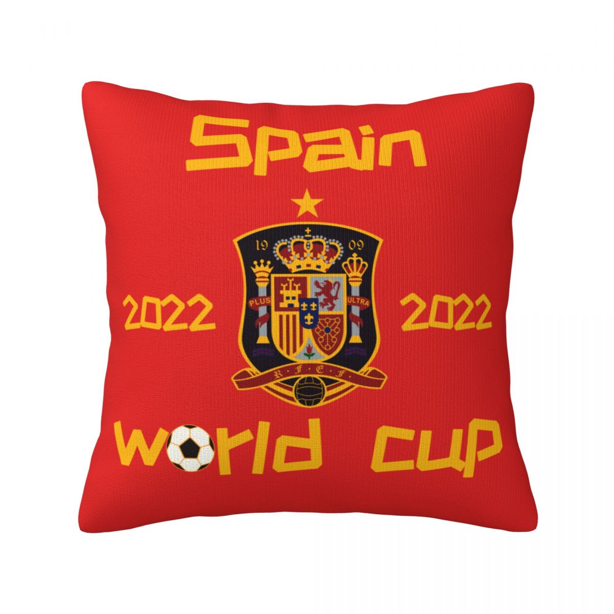 Spain 2022 World Cup Team Logo Throw Pillows 18 x 18 inch