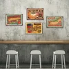 4pcs - Breakfast Coffee - Vintage Metal Signs(8*12Inch/12*16Inch) - Bar