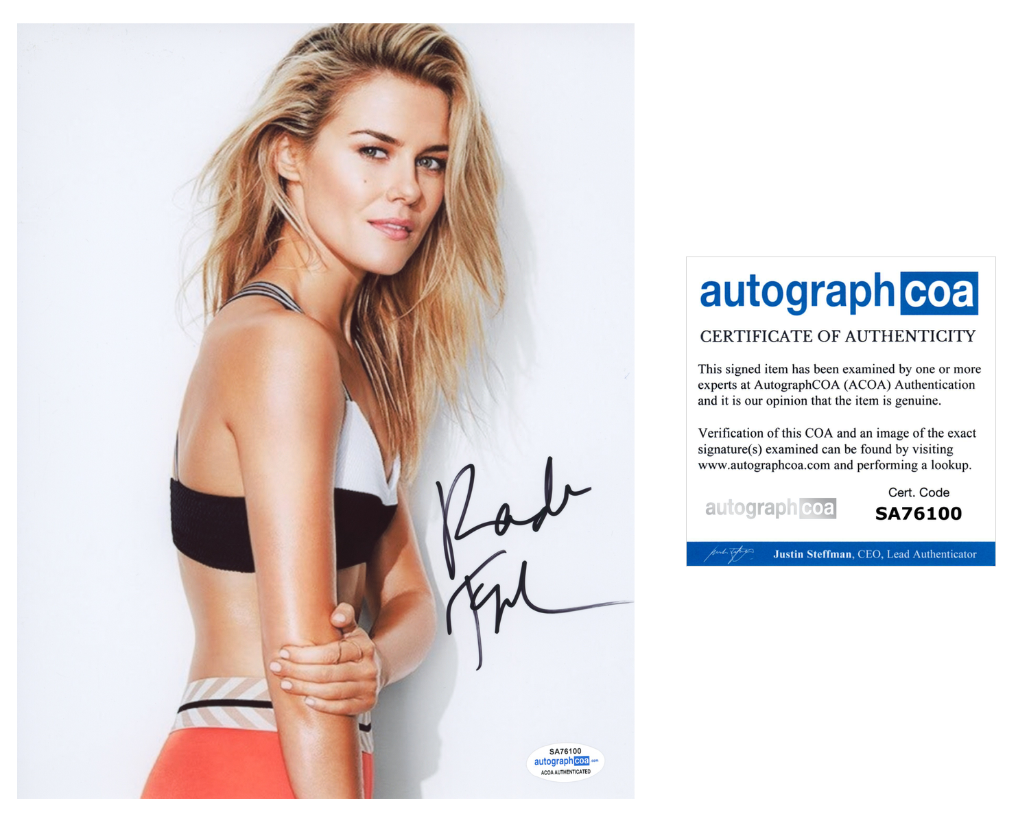 Rachael Taylor Signed Autographed 8x10 Photo Poster painting Transformers Sexy Actress ACOA COA