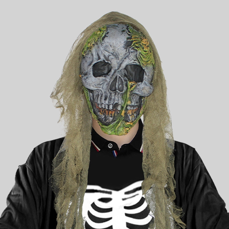 Vintage Style Exaggerated Funny Skull Pvc Halloween Unisex