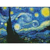 11CT Van Gogh'S Starry Sky - Stamped Cross Stitch 59*45cm/23.23*17.72in(Brand)