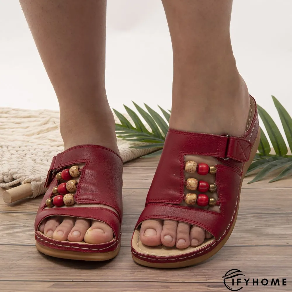 Leather Summer Slipper | IFYHOME