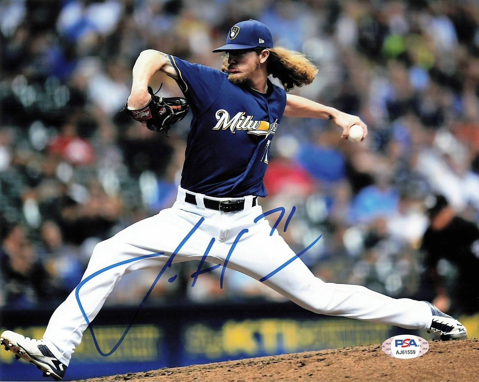 Josh Hader signed 8x10 Photo Poster painting PSA/DNA Milwaukee Brewers Autographed