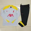 2024-2025 Liverpool Half-Pull Training Suit Grey Jersey 1:1 Thai Quality Set