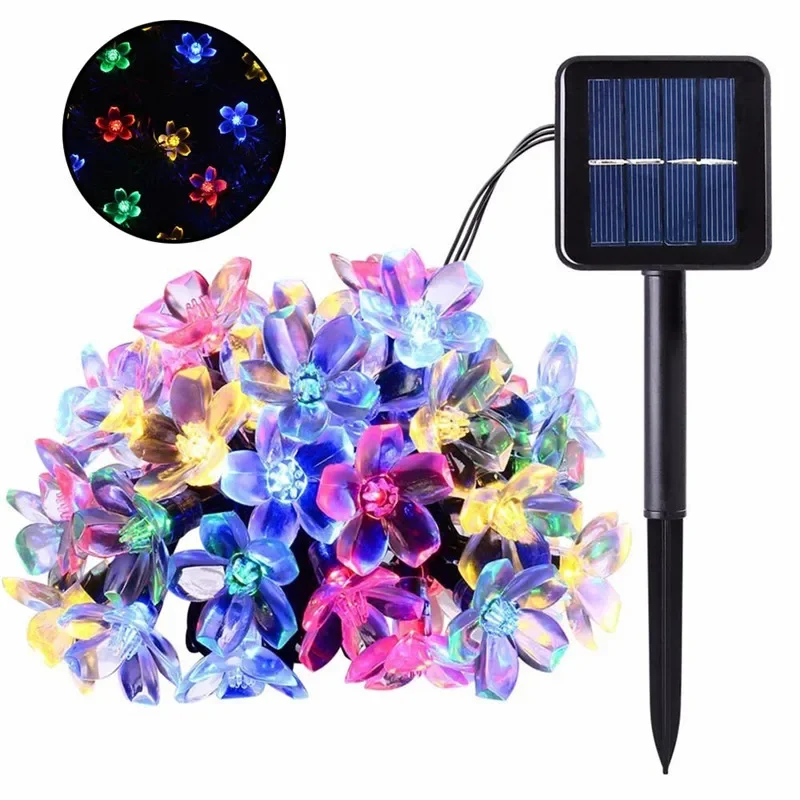 Tegooe Solar Cherry Blossom LED String Lights - 5M