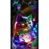 (40*70cm)Cat - Full Round Drill Diamond Painting