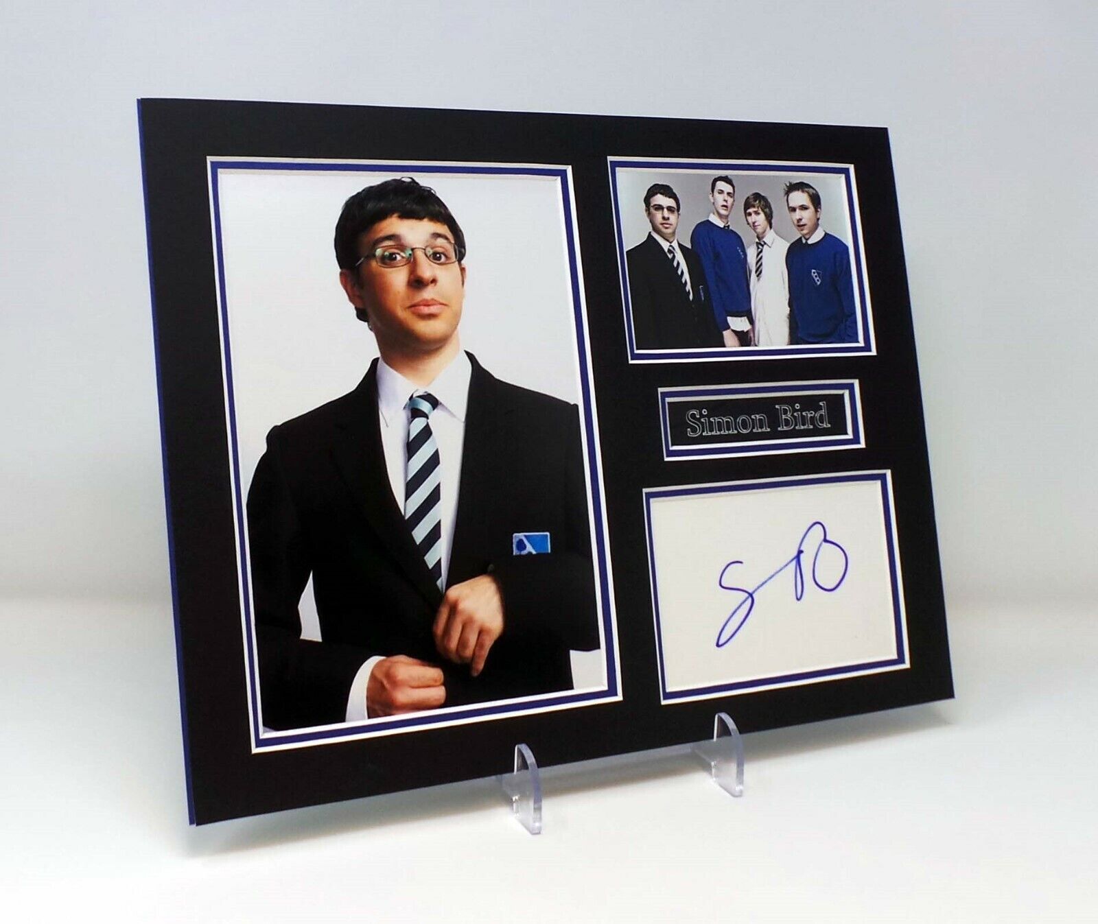 Simon BIRD Signed Mounted Photo Poster painting Display AFTAL Inbetweeners, Friday Night Dinner