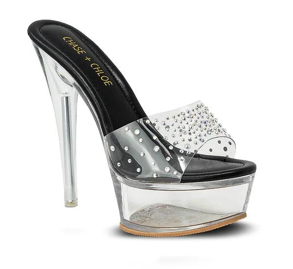 Serenity-4 Clear Platform High Heels