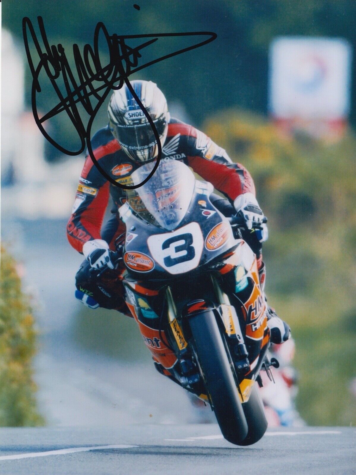 John McGuinness Hand Signed 8x6 Photo Poster painting - Isle of Man TT Autograph 2.