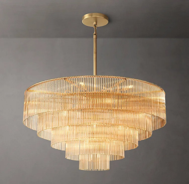 Amadeo Round Chandelier 50" For Living Room Vjlight