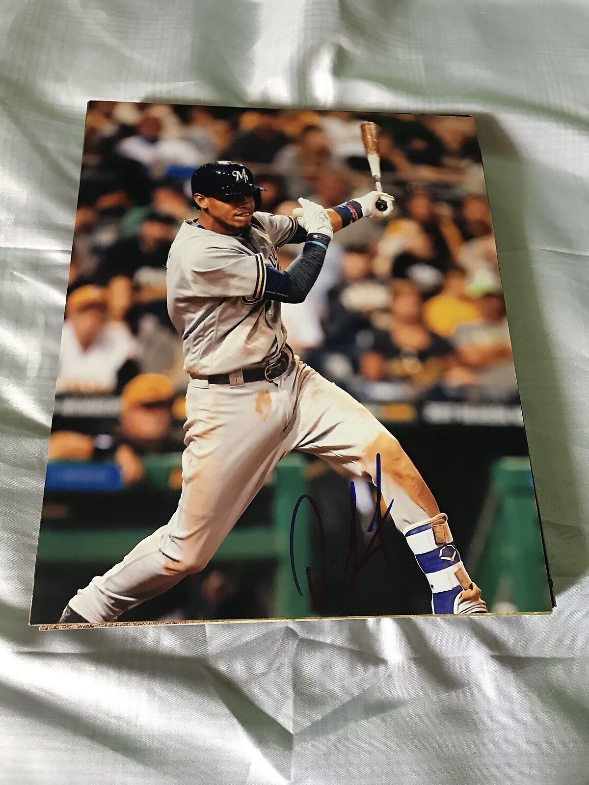 ORLANDO ARCIA MILWAUKEE BREWERS SIGNED AUTOGRAPHED 8X10 Photo Poster painting W/COA G