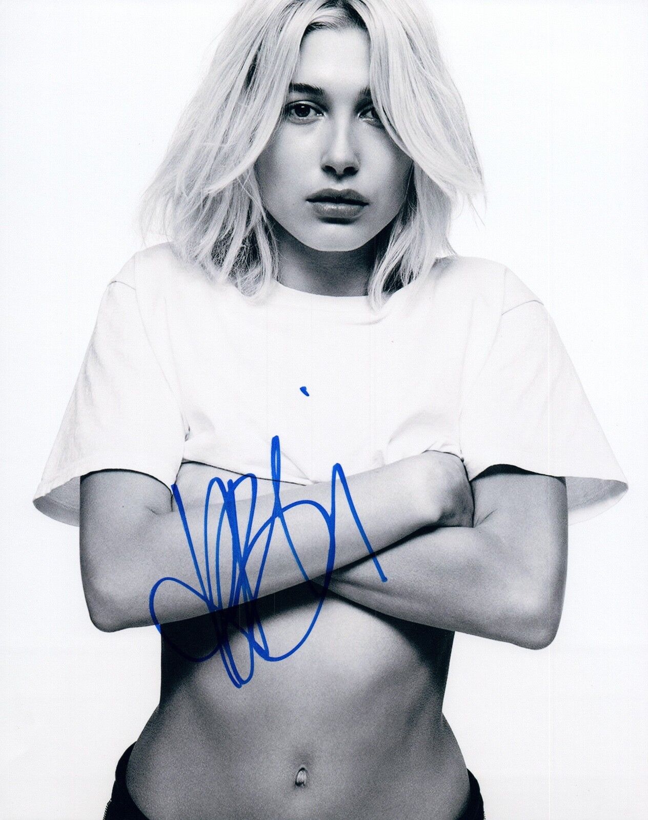 Hailey Baldwin Signed Autographed 8x10 Photo Poster painting Hot Sexy Model COA VD