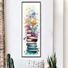 (Big Size) Stack Of Books With Flowers - 11CT Stamped Cross Stitch 30*80cm/11.81*31.5in