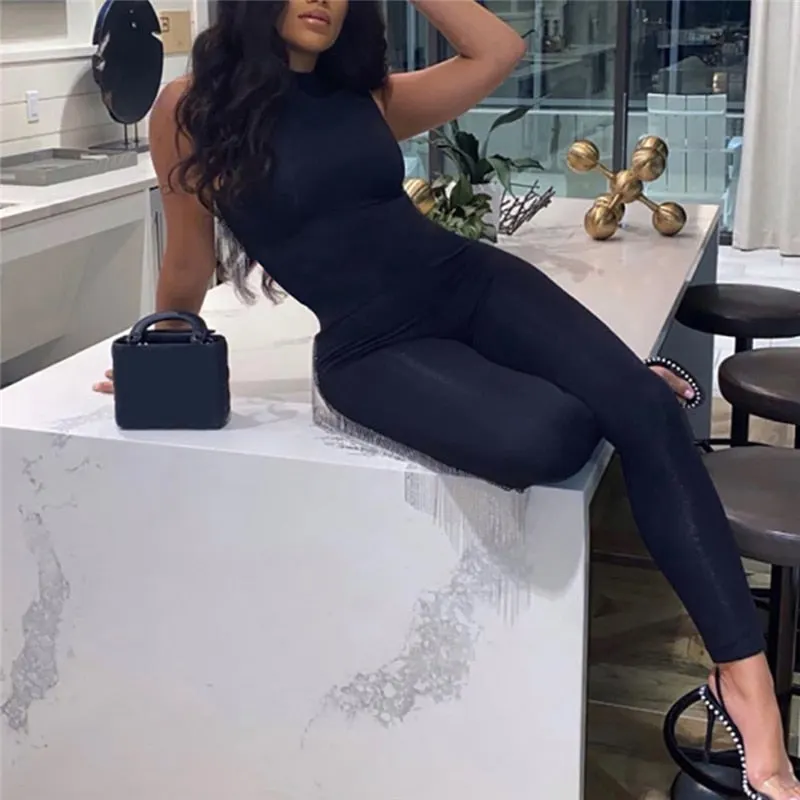 Streetwear White Sexy Bodycon Jumpsuit Women Overalls Rompers 2020 Short Sleeve Skinny Summer Womens Jumpsuit