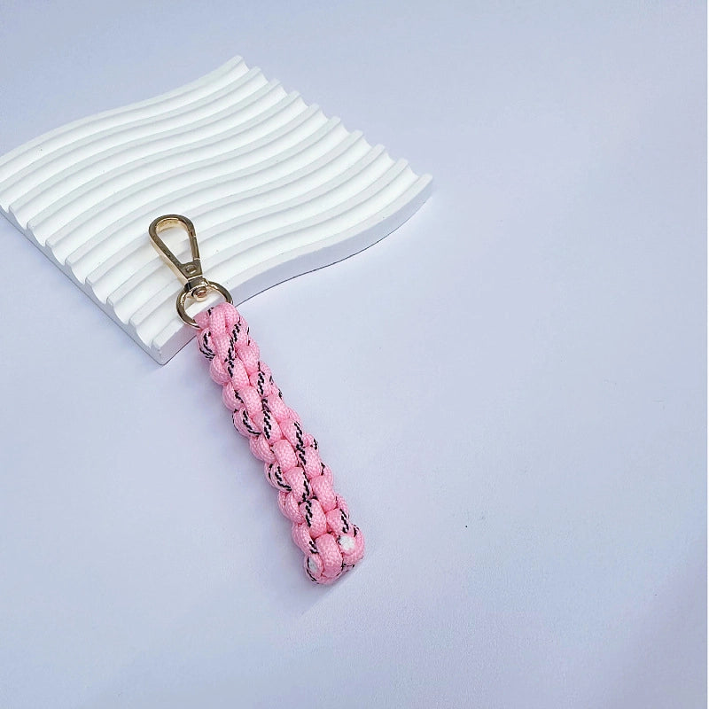 Miu Home Bag Hanging Hot Handmade Braided Pendant Colorful Fashionable Unique Key Shape Car Keychain