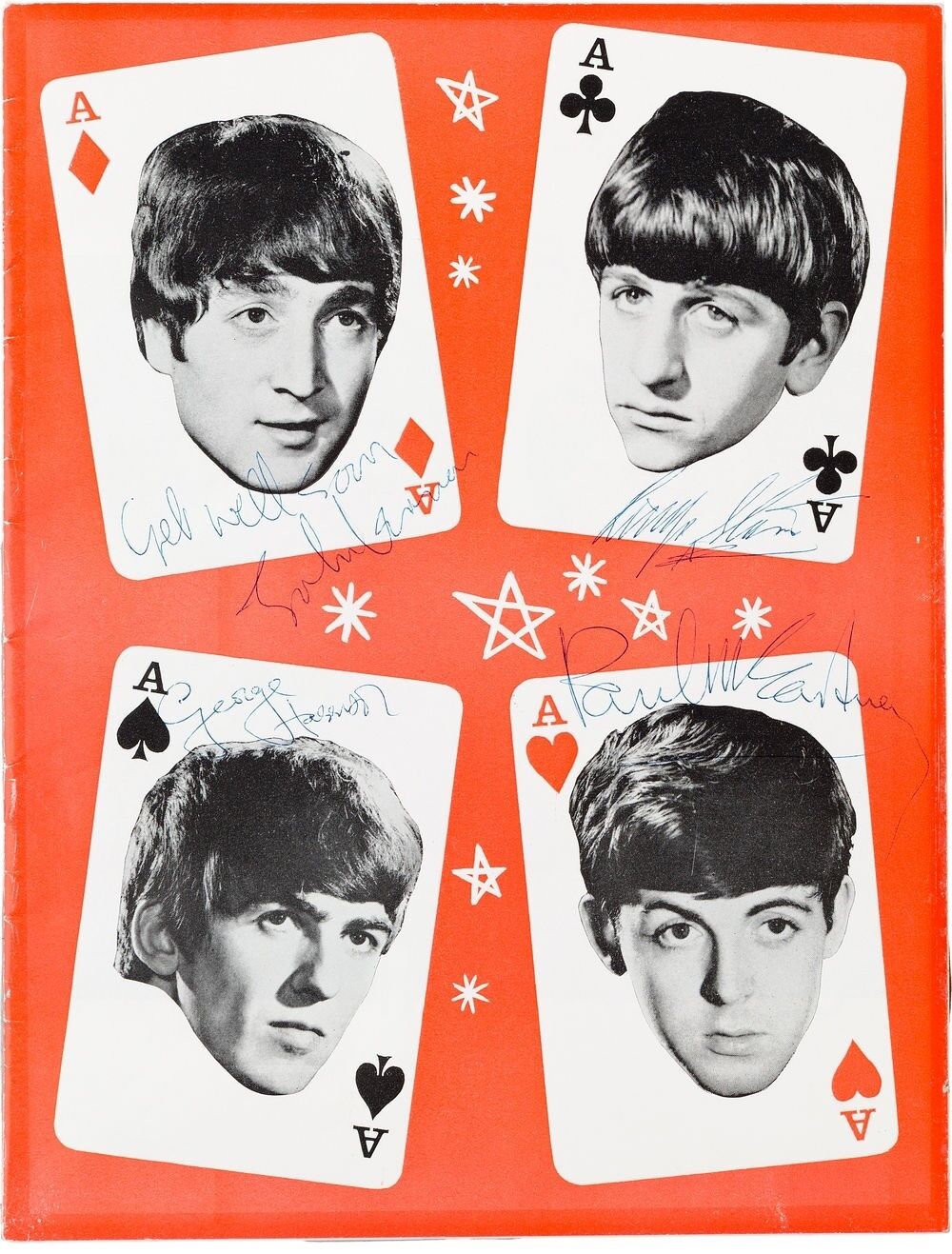 THE BEATLES Signed 'Aces' Photo Poster paintinggraph - Pop Group / Fab Four - preprint