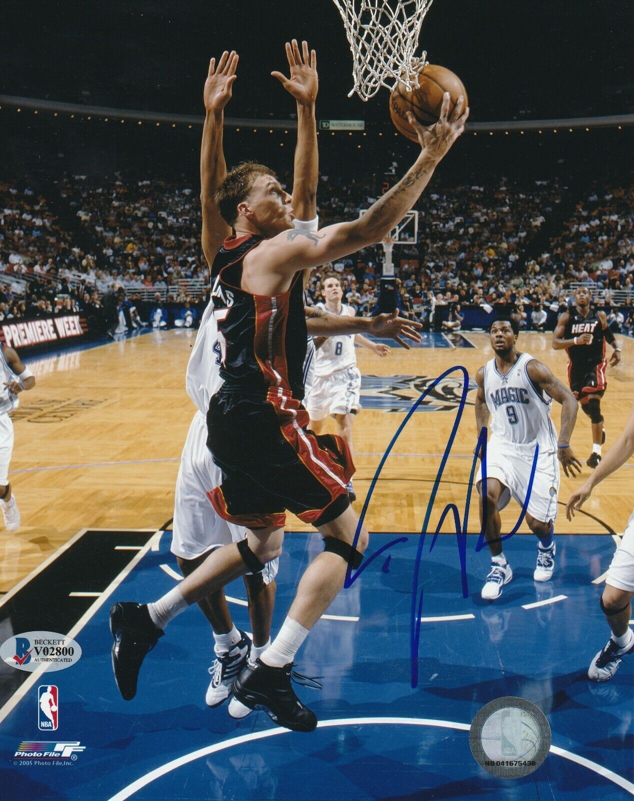 JASON WILLIAMS Signed Miami HEAT 8x10 Photo Poster painting with Beckett COA