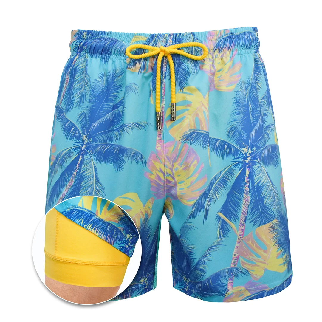 Summer Traces (Compression Lined Swim Trunk)