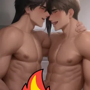 Digital print "Lust" gay male art, pride, hot men, anime, pride ...