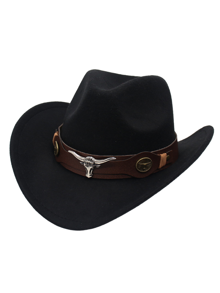 Western Bull Head Deco Cowboy Cowgirl Hat wearshes