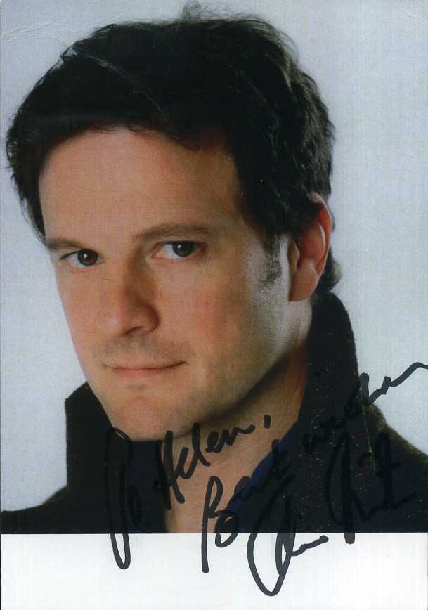 COLIN FIRTH Signed Photo Poster paintinggraph - Film & TV Star Actor - preprint