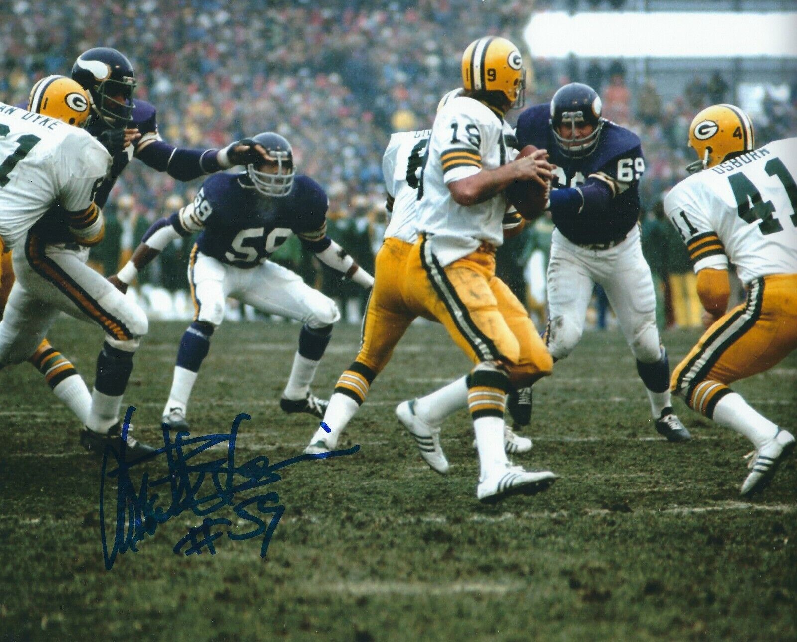 Signed 8x10 MATT BLAIR Minnesota Vikings Autographed Photo Poster painting - w/COA