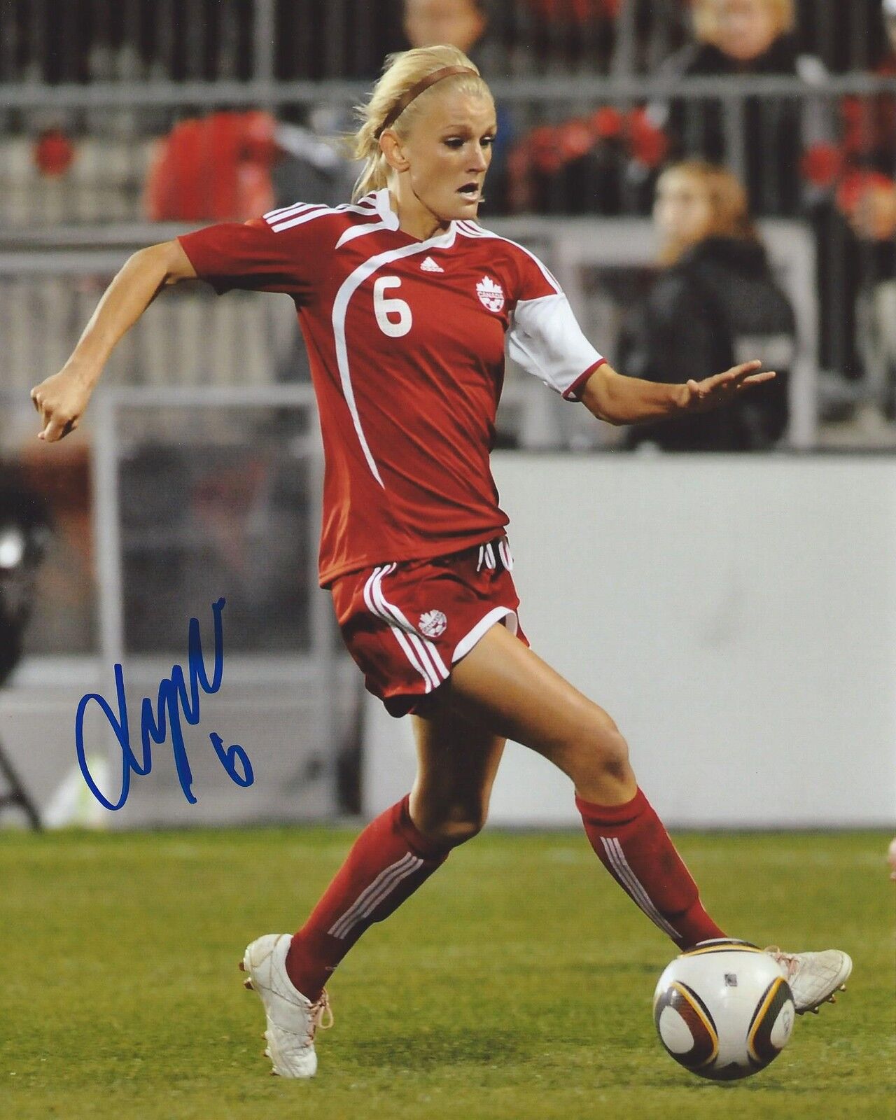 Kaylyn Kyle Signed 8×10 Photo Poster painting Team Canada Soccer Autographed COA