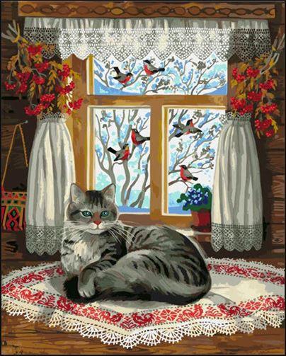 

House Cat – Paint By Numbers - 40*50CM, 501 Original