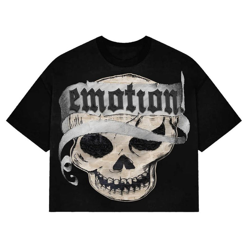 Sopula Emotion Pirates Graphic Print Cropped T-Shirts - SOPULA