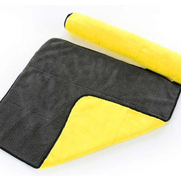 Double-sided Microfiber Absorbent Cleaning Towel (2 Pcs)