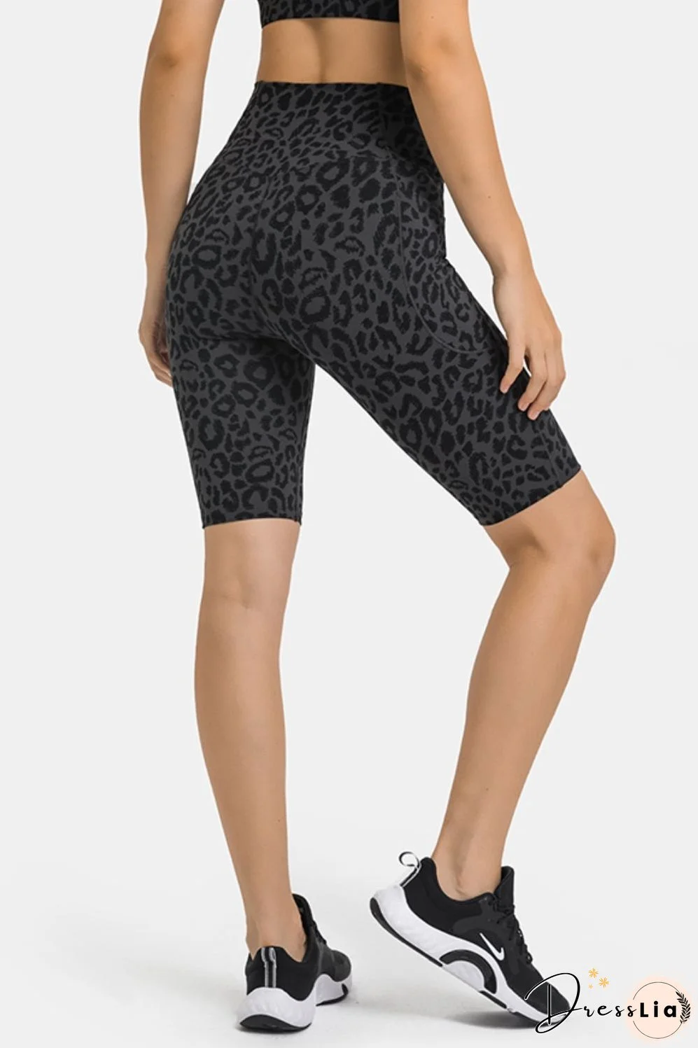 High Waist Biker Shorts with Pockets