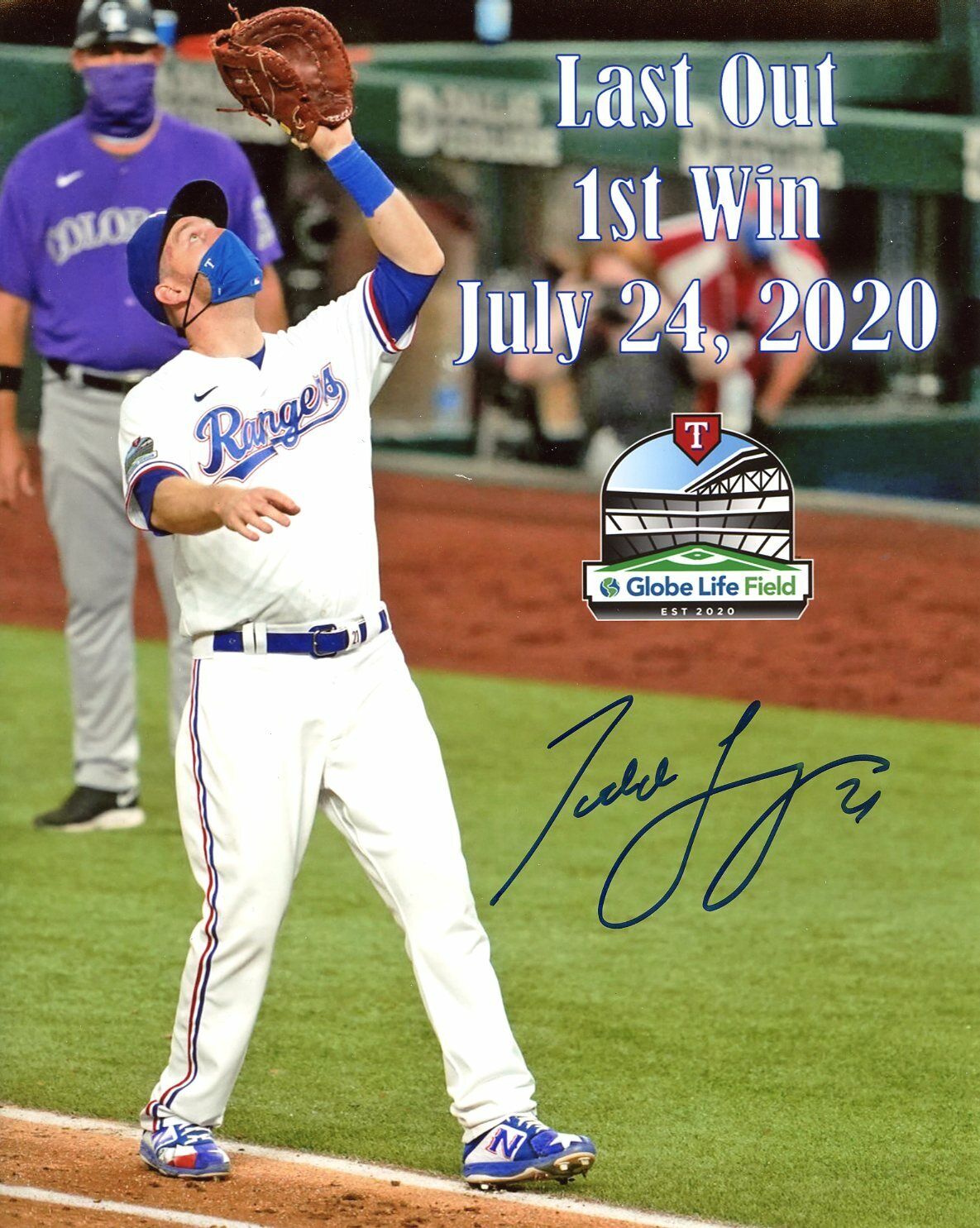 Todd Frazier Autographed 8x10 Texas Rangers#12