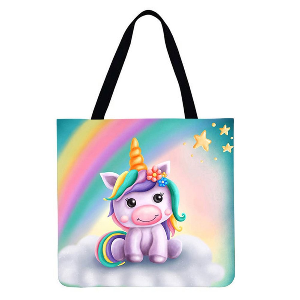 Linen Tote Bag-Cartoon