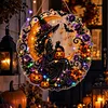 Kit de peinture de perles encadr&eacute;es, art d&rsquo;Halloween sorci&egrave;re citrouille en diamant 11,81x11,81 in