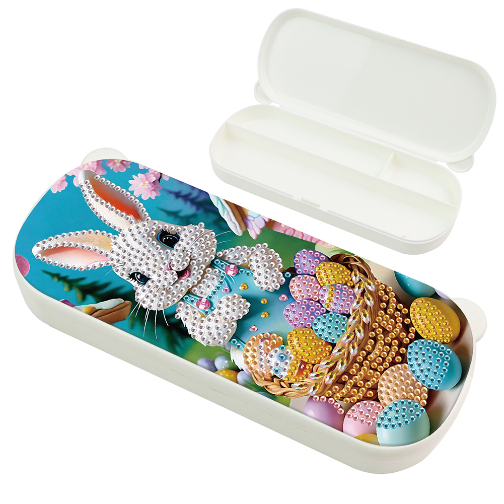 Easter Diamond Painting Storage Box Wooden Jewelry Case for Adults Beginners