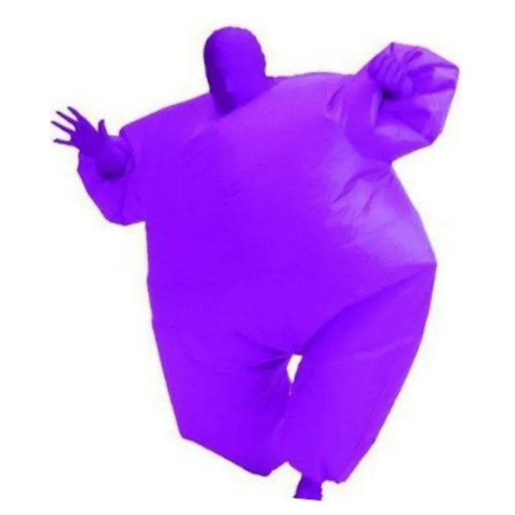 Colorful Inflatable Costume Purple Jumpsuit Outfits Cosplay Costume Halloween Carnval Suit